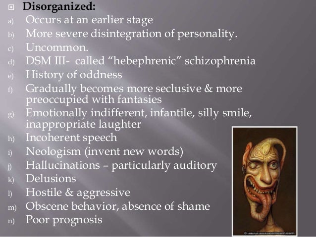 hebephrenic schizophrenia